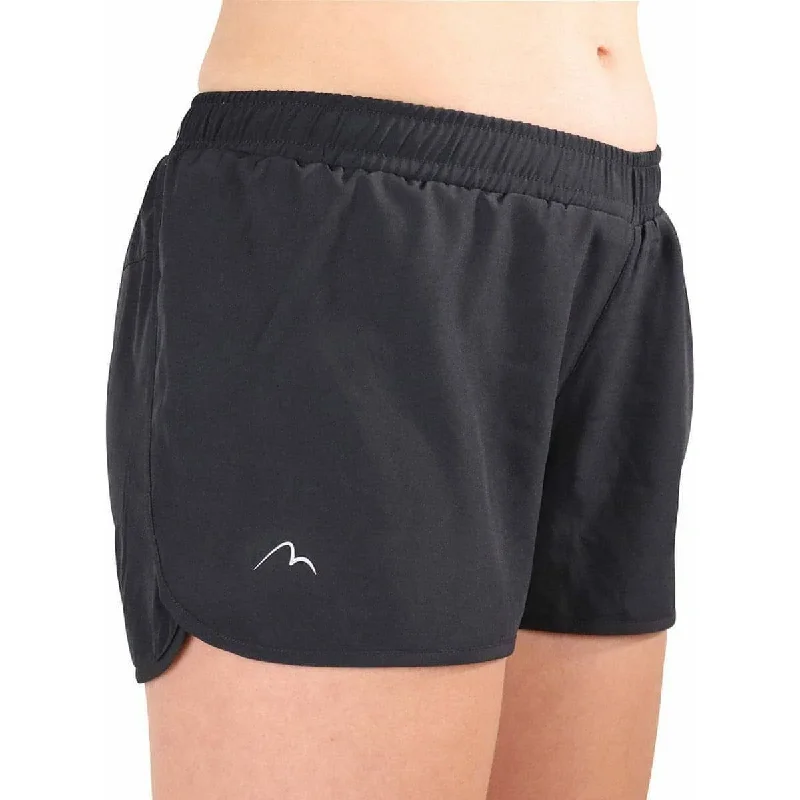 More Mile Core 2 In 1 Womens Running Shorts - Black