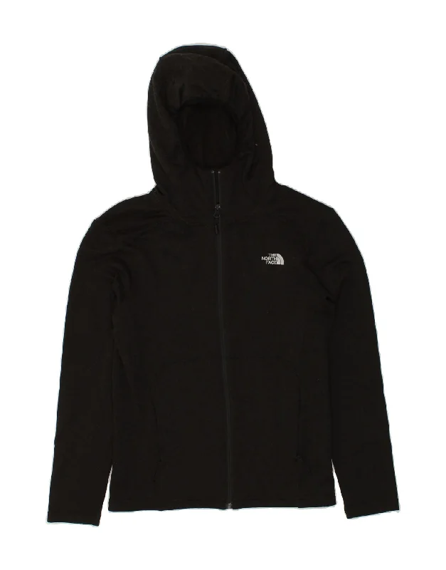 THE NORTH FACE Mens Graphic Zip Hoodie Sweater Small Black Polyester