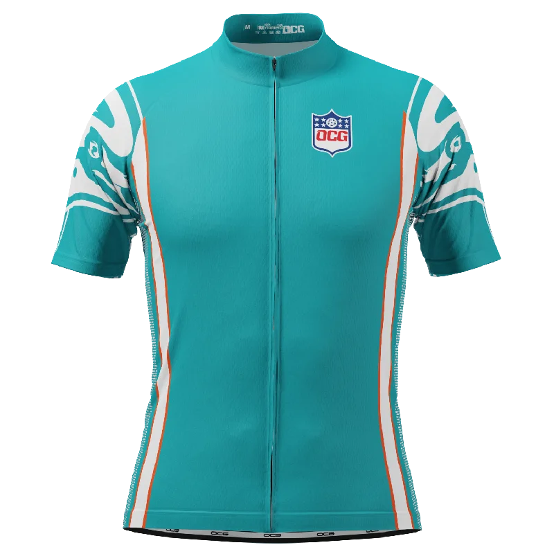 Men's Miami Football Short Sleeve Cycling Jersey